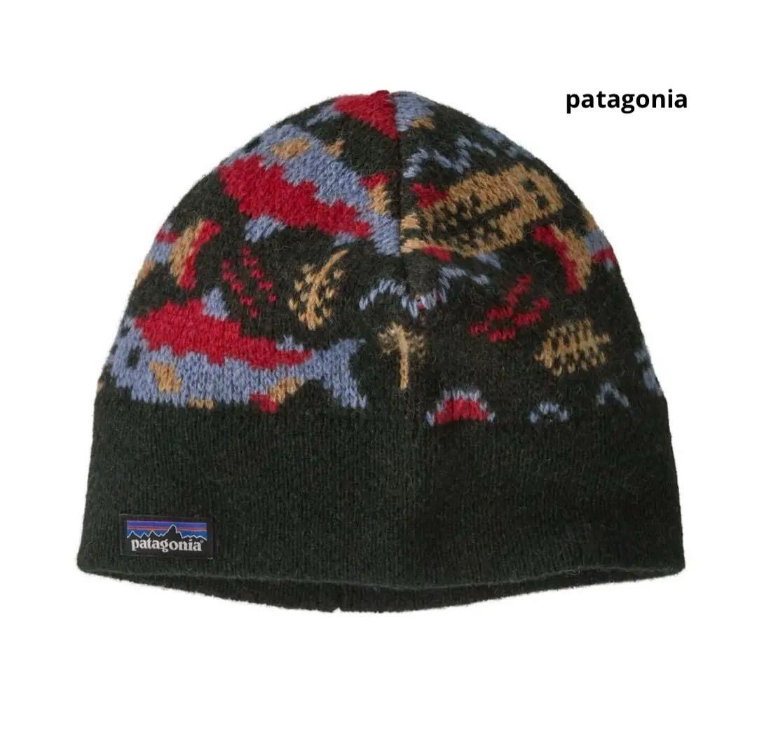patagoniaパタゴニア／ファンホッグビーニー／トラウトL完売／新品