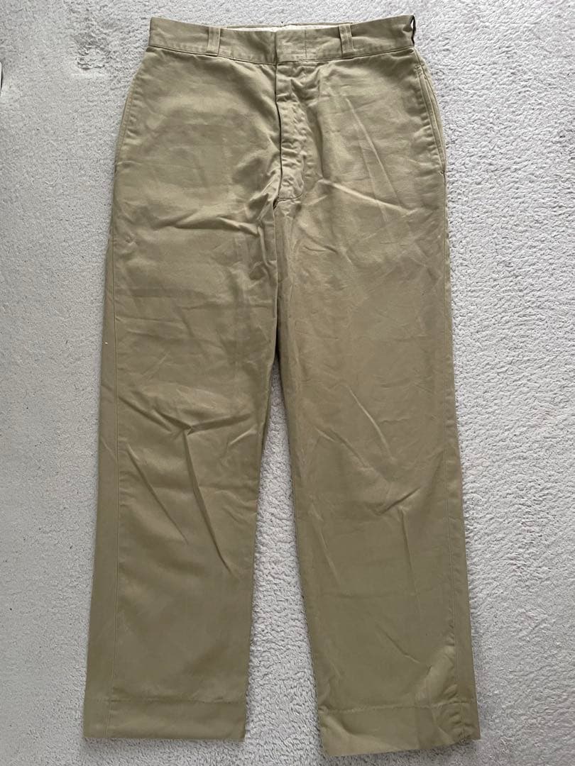 60s 70s チノパン アメリカ軍 usa製 ビンテージ 古着 軍チノ