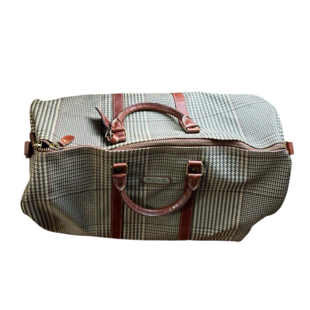 と*ん様 USA製 ポロラルフローレン ボストンバッグ 千鳥格子柄