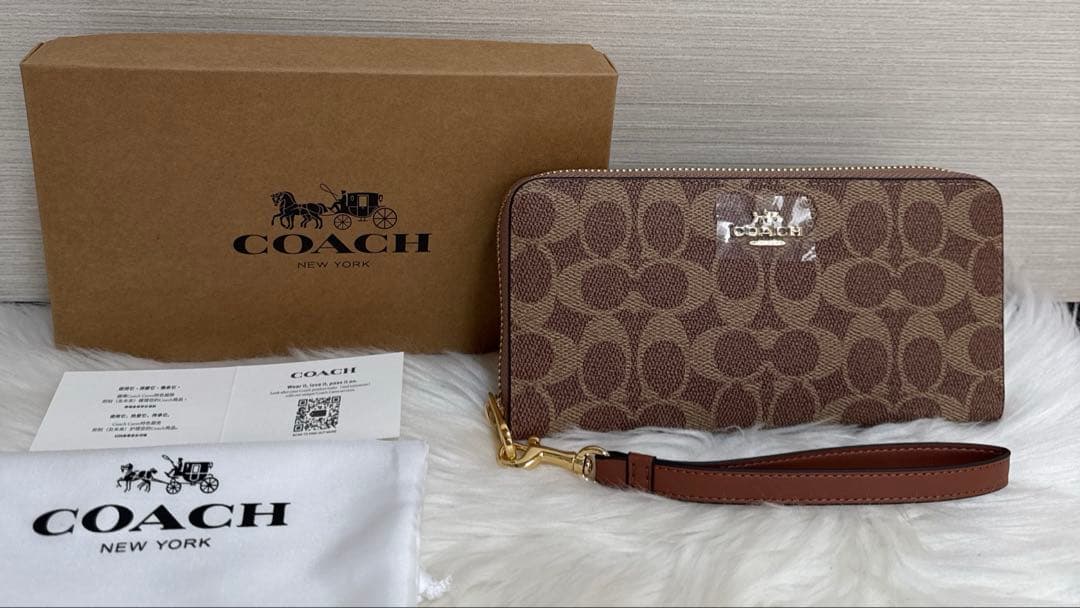 COACH ブラウン 長財布
