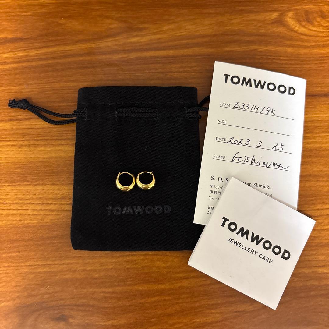 TOM WOOD アイスフープピアス　ゴールド