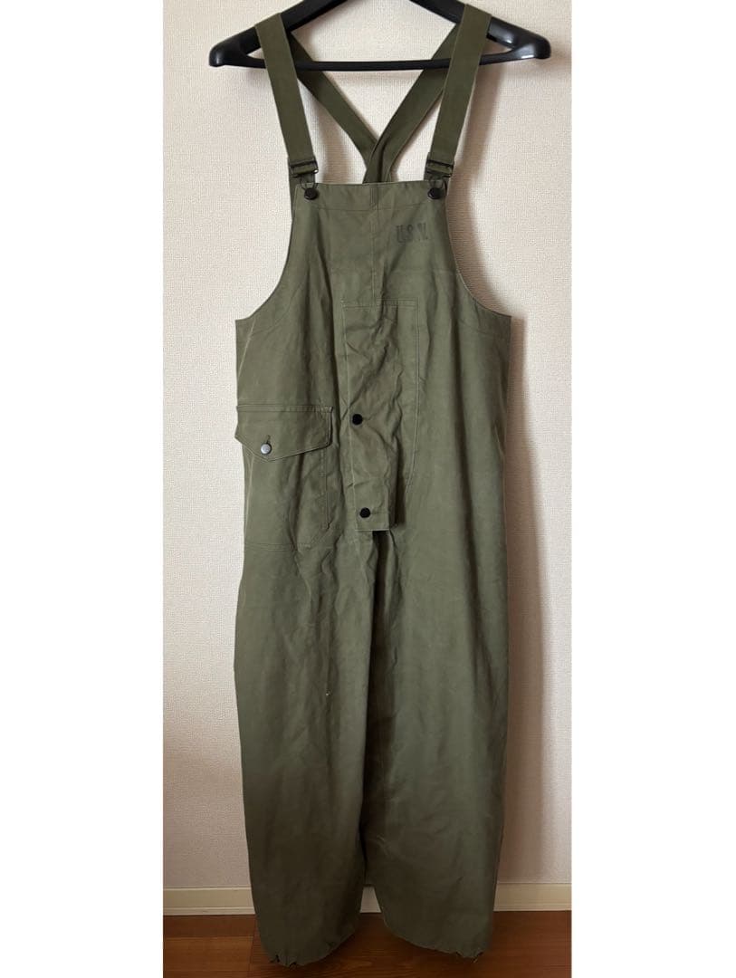 40s 50s US.NAVY N-2 デッキパンツ オーバーオール Sサイズ