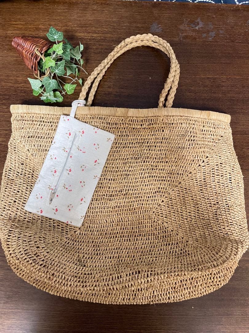 NORO カゴバッグ トートバッグ ラフィア ノロ プラージュ 辺見えみり
