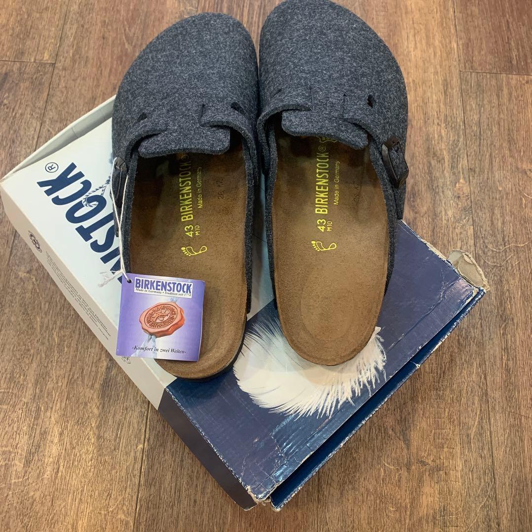 BIRKENSTOCK Boston サボサンダル 43 グレー新品未使用