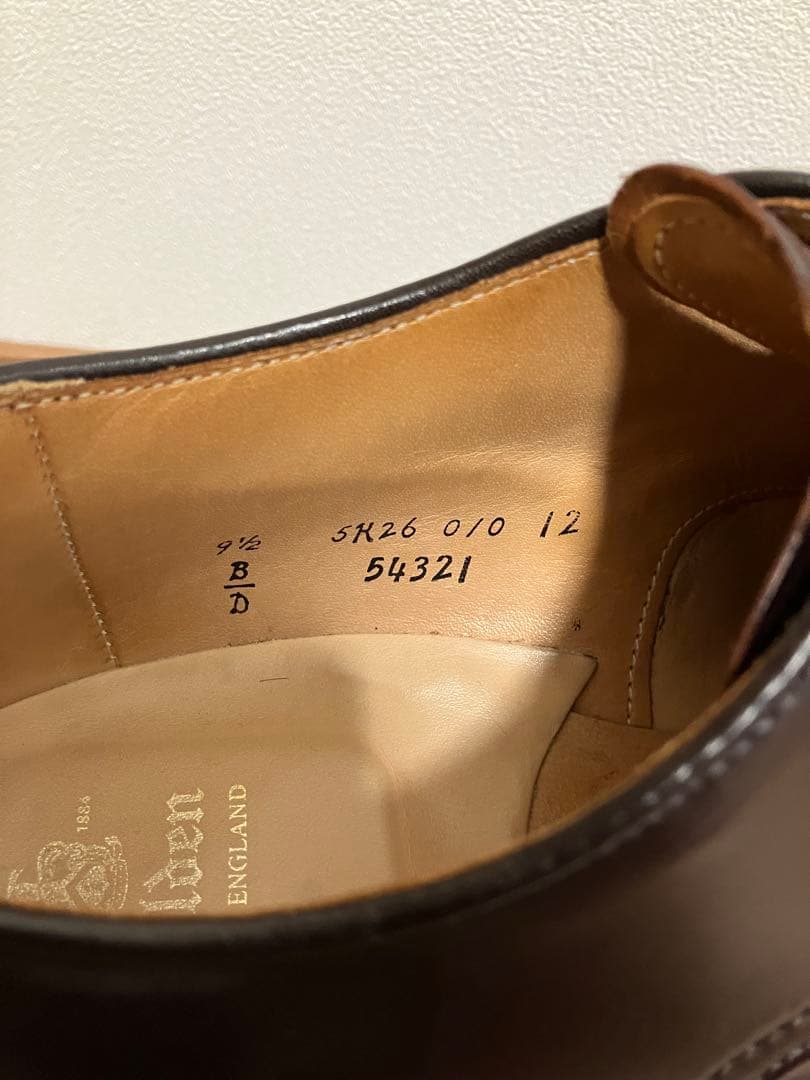 【使用数回】オールデン　バーガンディコードバン 54321 9ハーフD