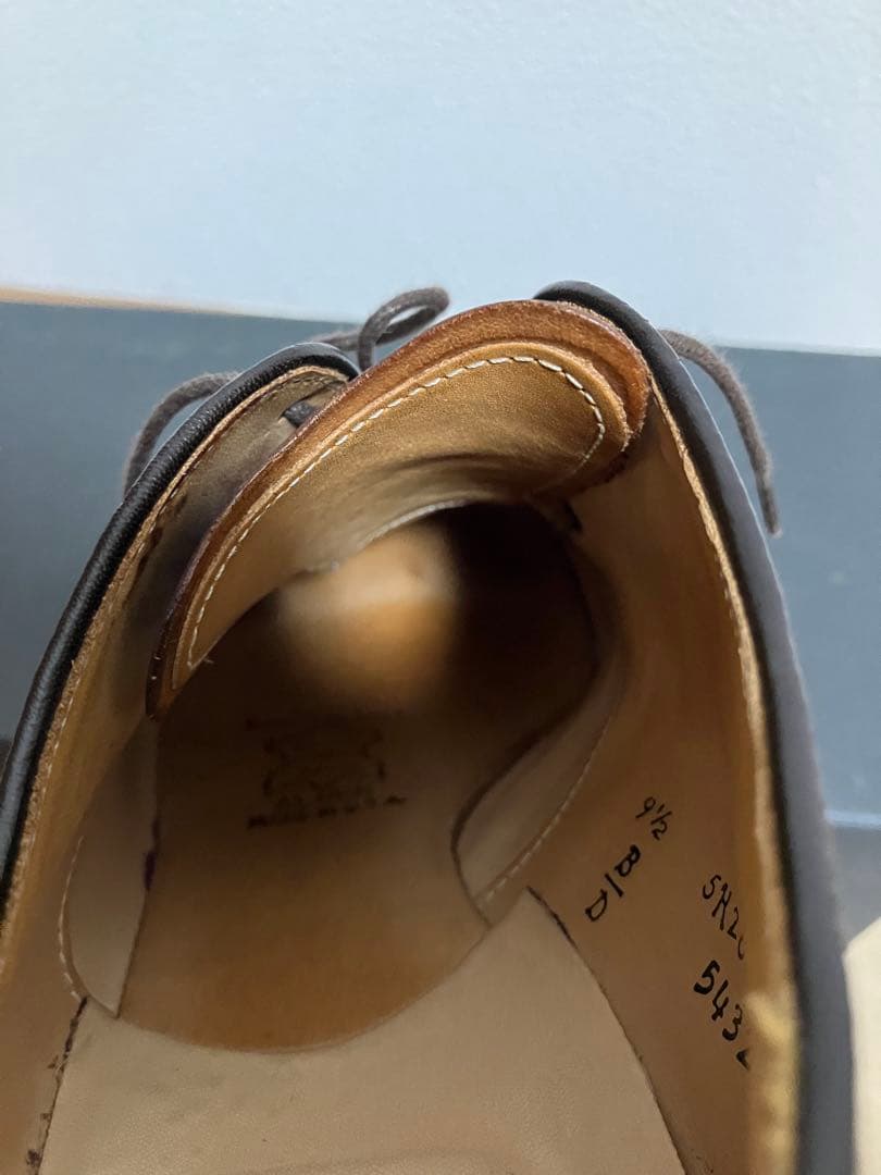 【使用数回】オールデン　バーガンディコードバン 54321 9ハーフD