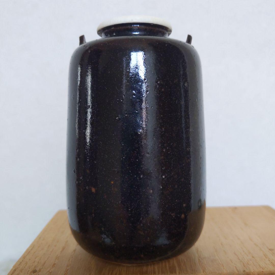 茶道具　【diana】　膳所焼　生野写　茶入　陽炎園　仕履付　表千家