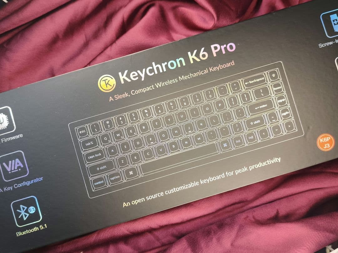 Keychron k6 pro jis 日本語配列 茶軸