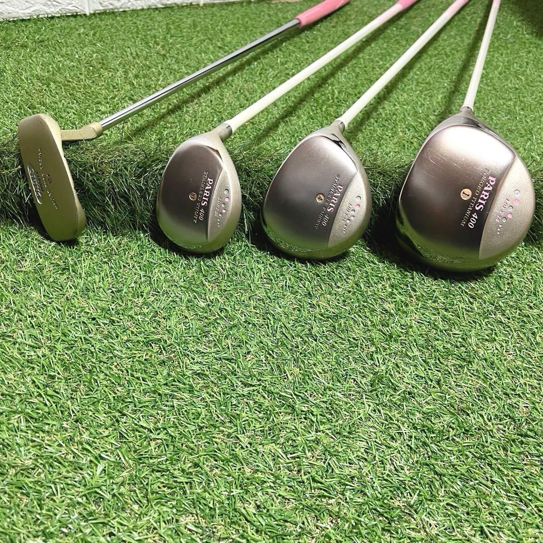 PARIS 初心者に優しいセット かわいい レディースゴルフクラブ8本セット