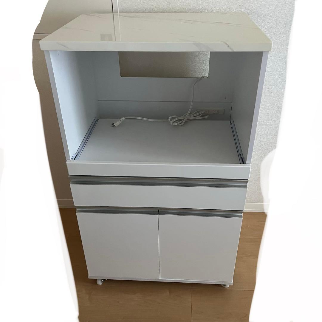 キッチンカウンター ホワイト マーブル