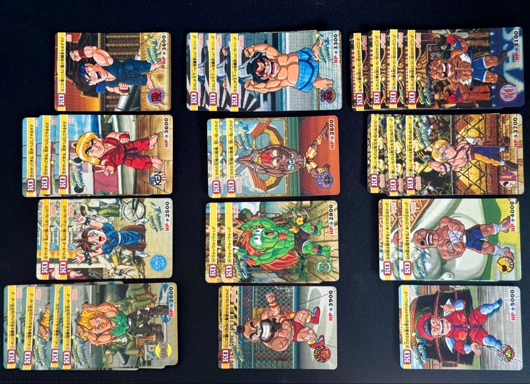 ノーマル　キラ　コンプリート　ストリートファイター2ダッシュ　カード　当時物