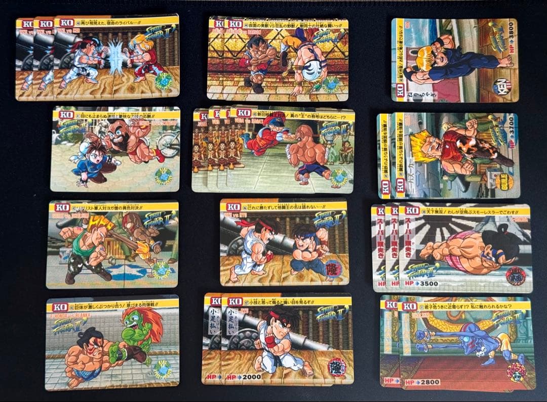 ノーマル　キラ　コンプリート　ストリートファイター2ダッシュ　カード　当時物