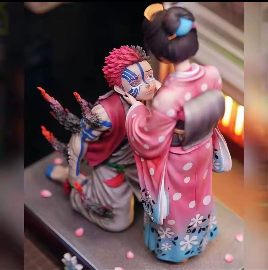 鬼滅の刃 上弦の鬼　猗窩座 恋雪 フィギュア ガレージキット