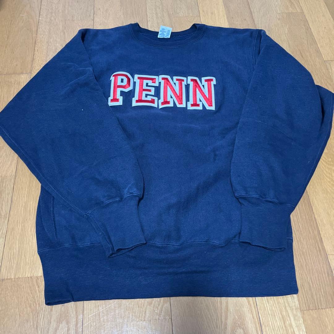 90s　Champion　リバースウィーブ　トレーナー　 ネイビー　USA製