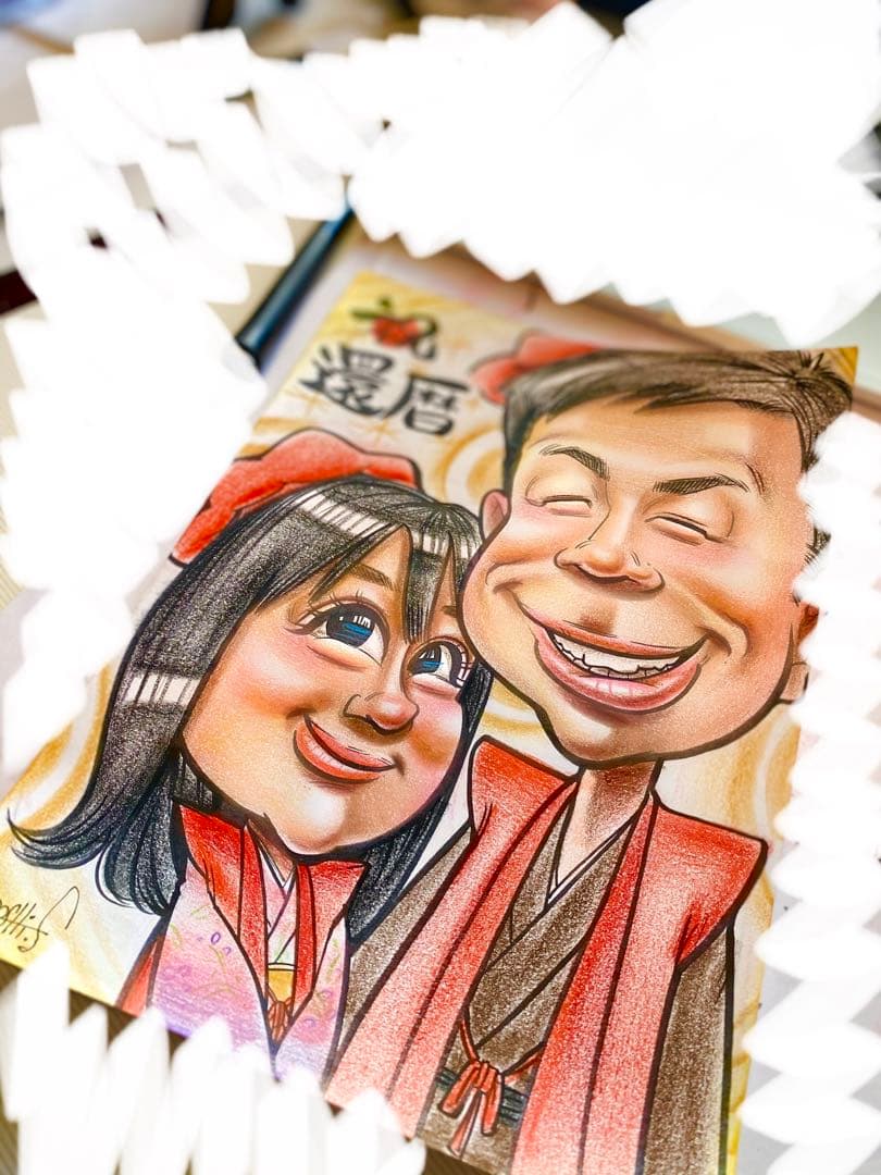 世界で1枚のオーダーメイド似顔絵☆ハイクオリティver☆記念日