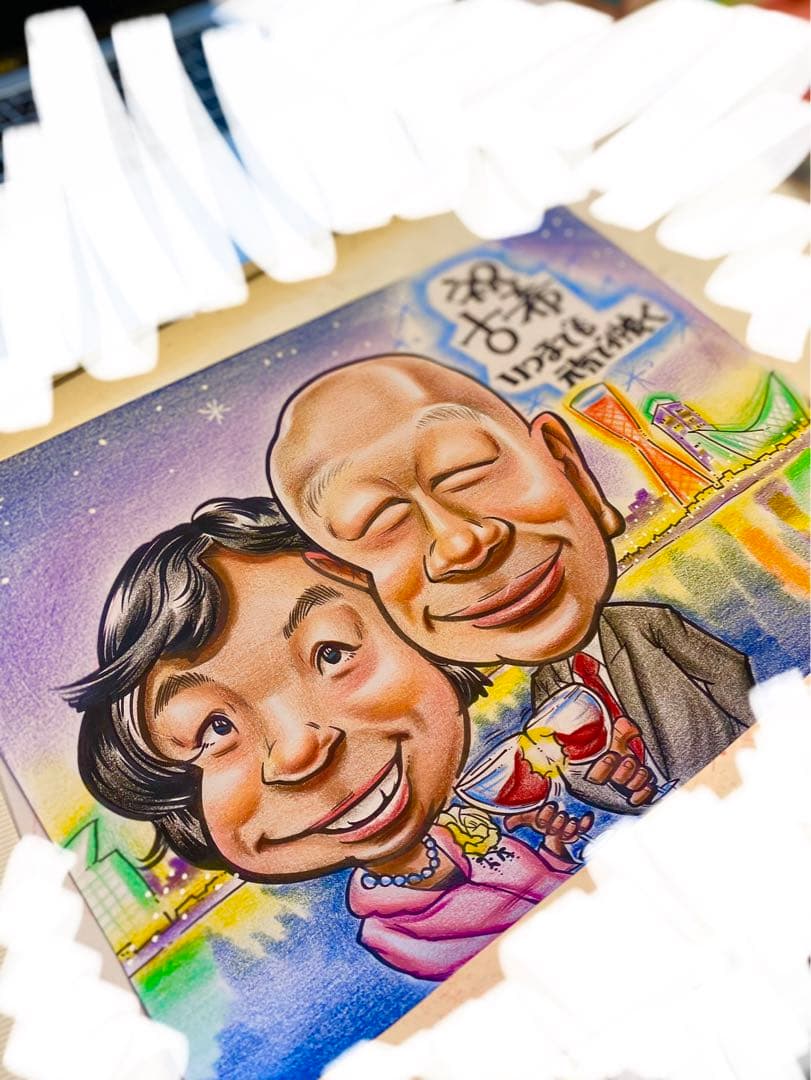 世界で1枚のオーダーメイド似顔絵☆ハイクオリティver☆記念日