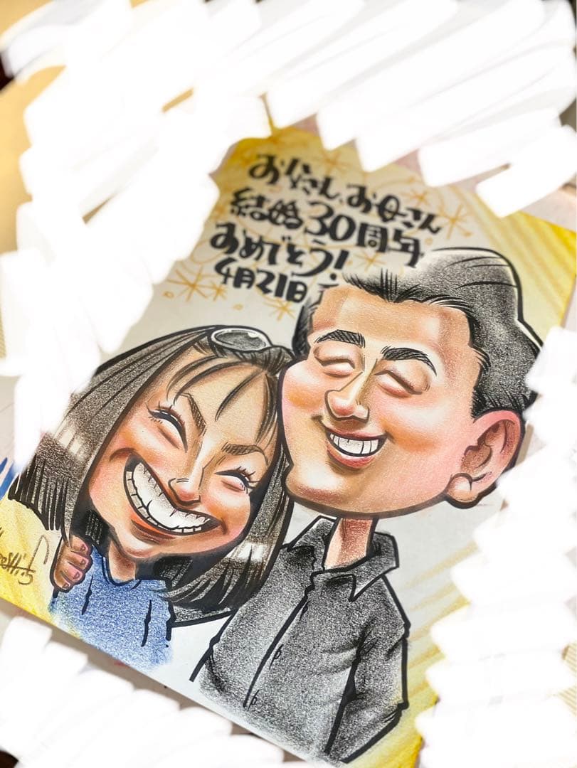 世界で1枚のオーダーメイド似顔絵☆ハイクオリティver☆記念日