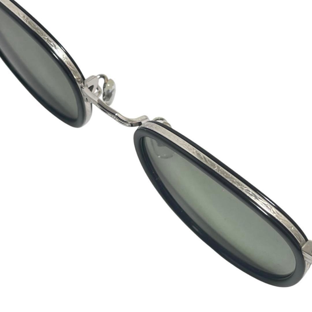 【鯖江製】オリバーピープルズ サングラス MP-2 ブラック 黒 シルバー