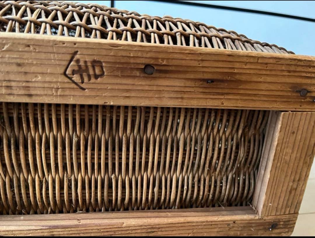 SALE◆ヴィンテージ天然アケビの大きめ籠バック 骨董品 USED◆