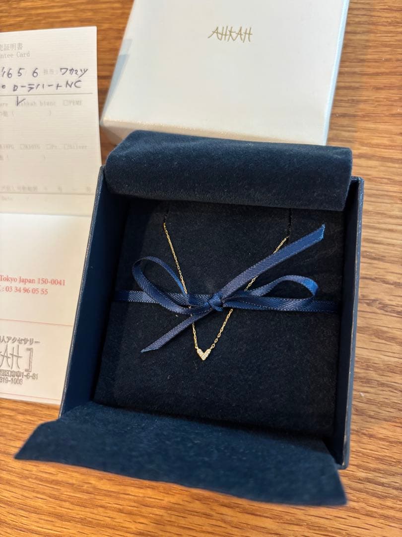AHKAH ローラハート ネックレス 18K
