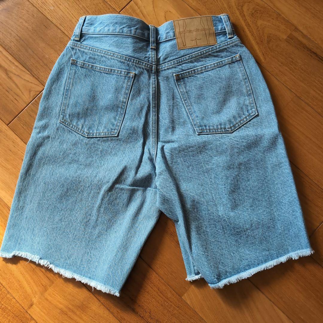 コトハヨコザワkotohayokozawaスリットレッグデニムショートパンツ M