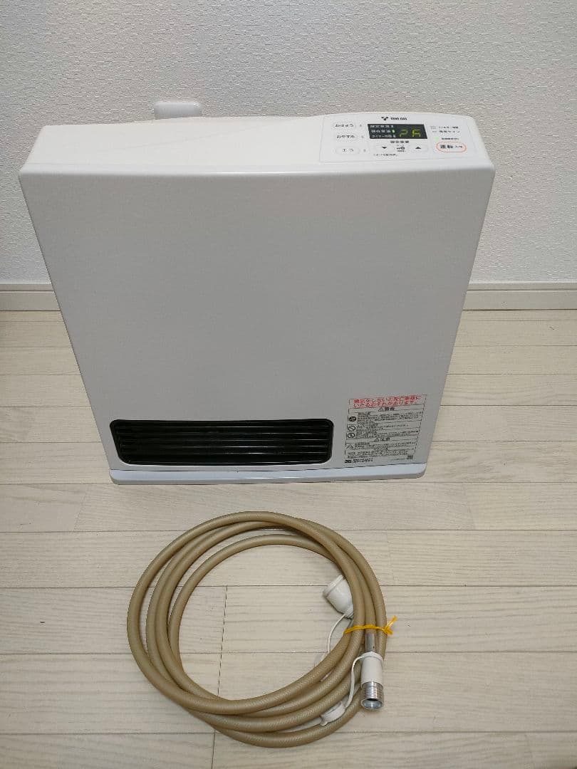 リンナイ　ガスファンヒーター　RC-41FSH(W) 都市ガス用　ガスコード付