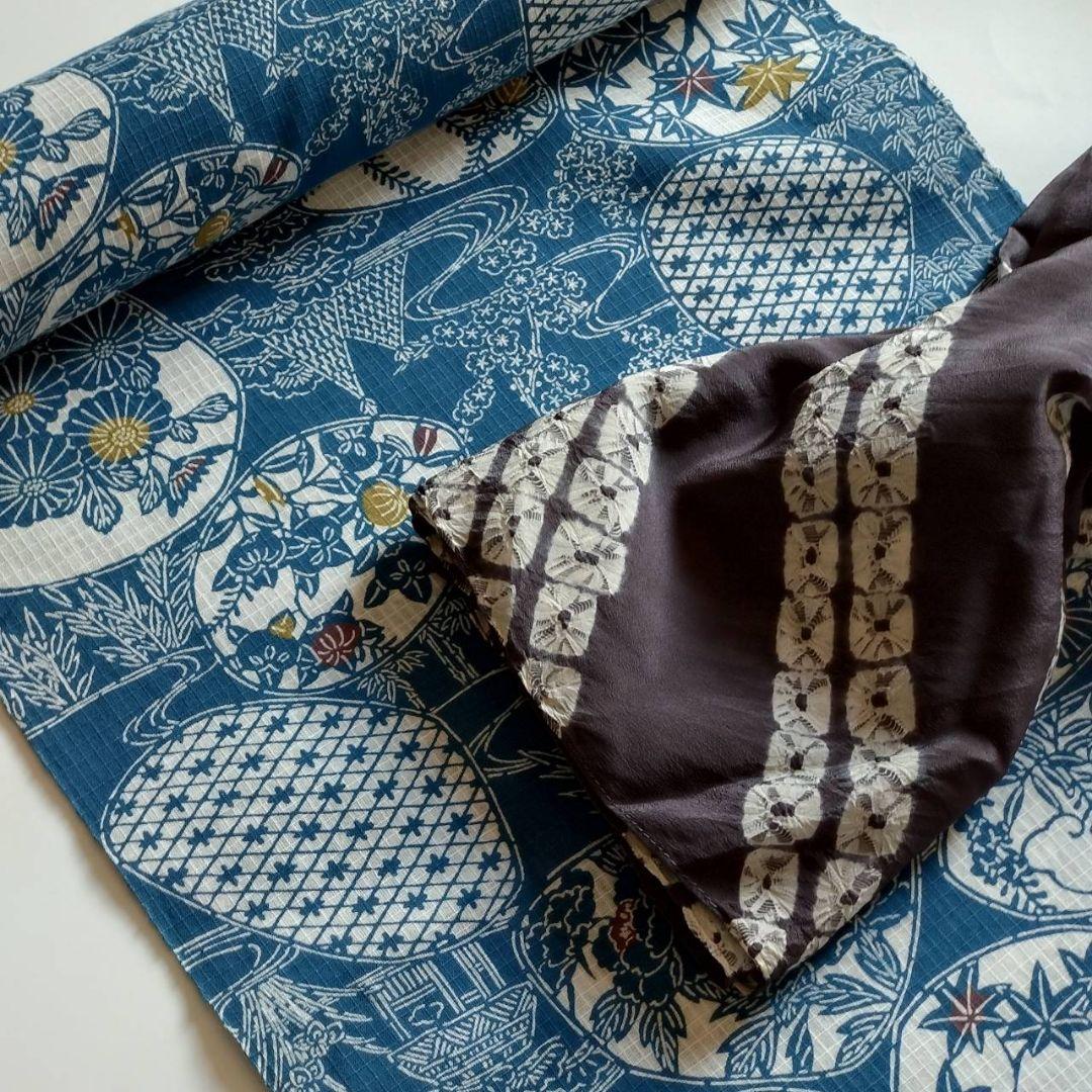 技術保存無形文化財 池泉小紋 綿紅梅反物 summerセール 蔵出しセール