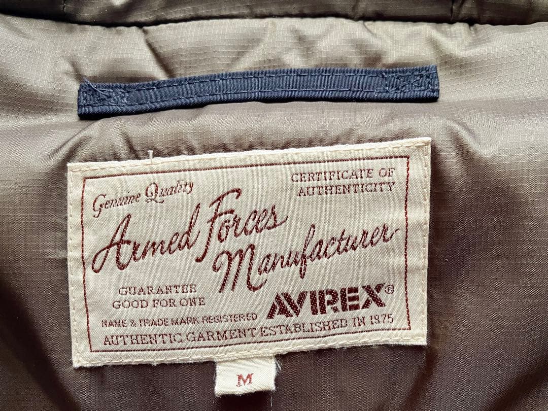 【AVIREX】ミリタリーファンクションダウン【アヴィレックス】