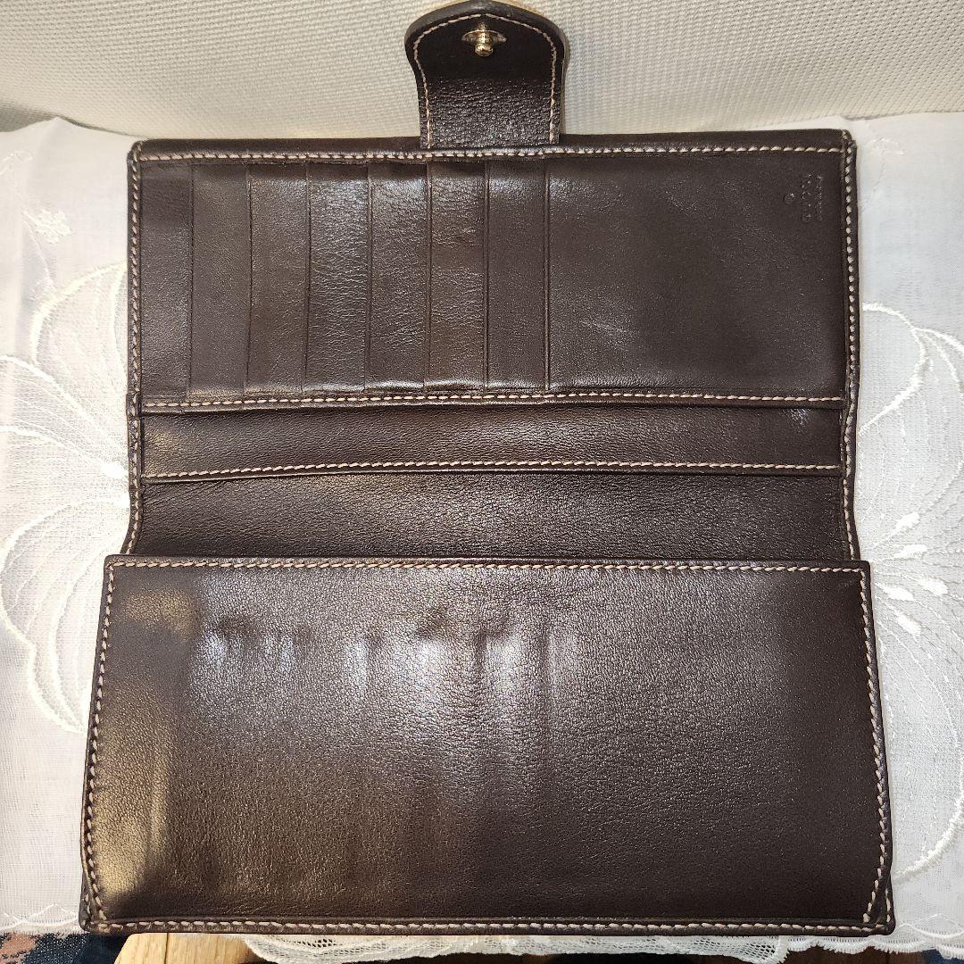 GUCCI GGパターン 長財布 ベージュ/ブラウン