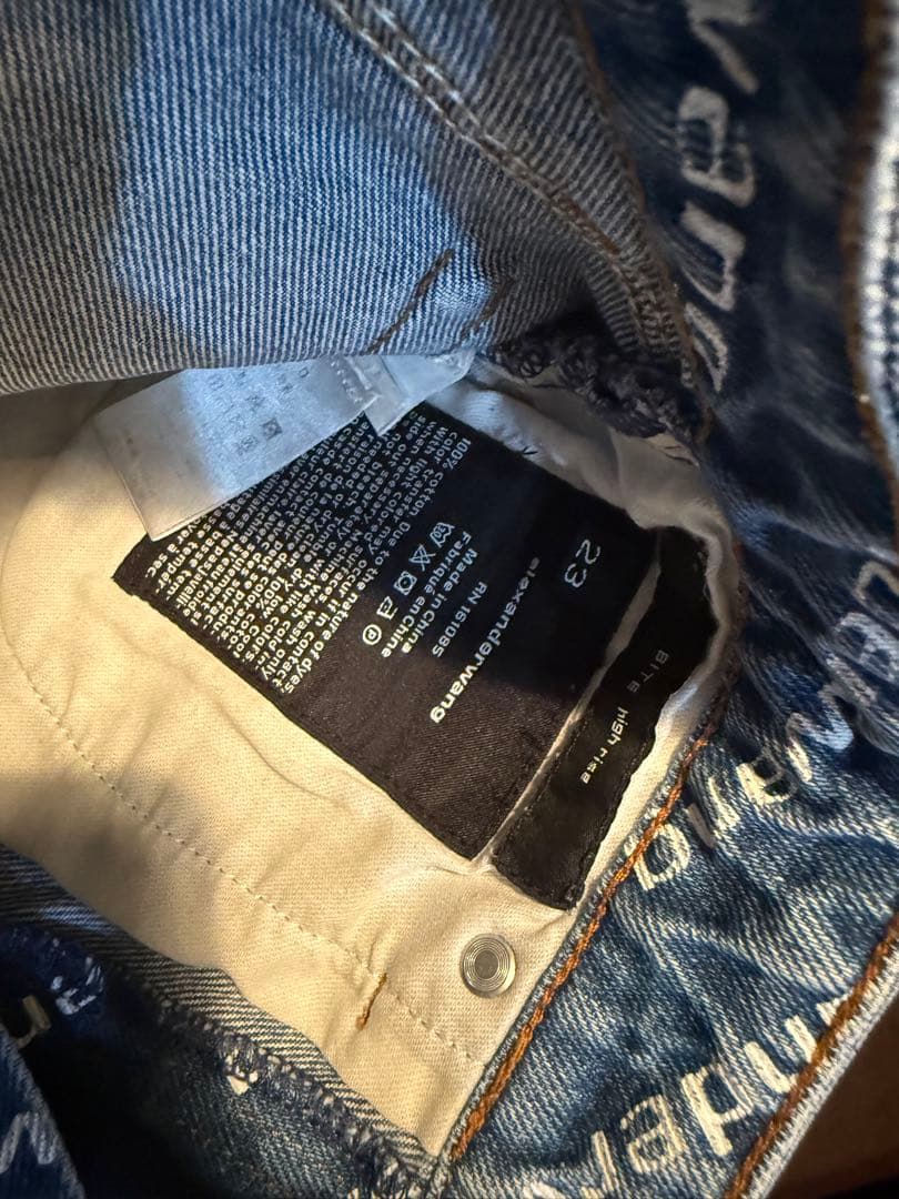 alexanderwang ロゴデニムショートパンツ 23