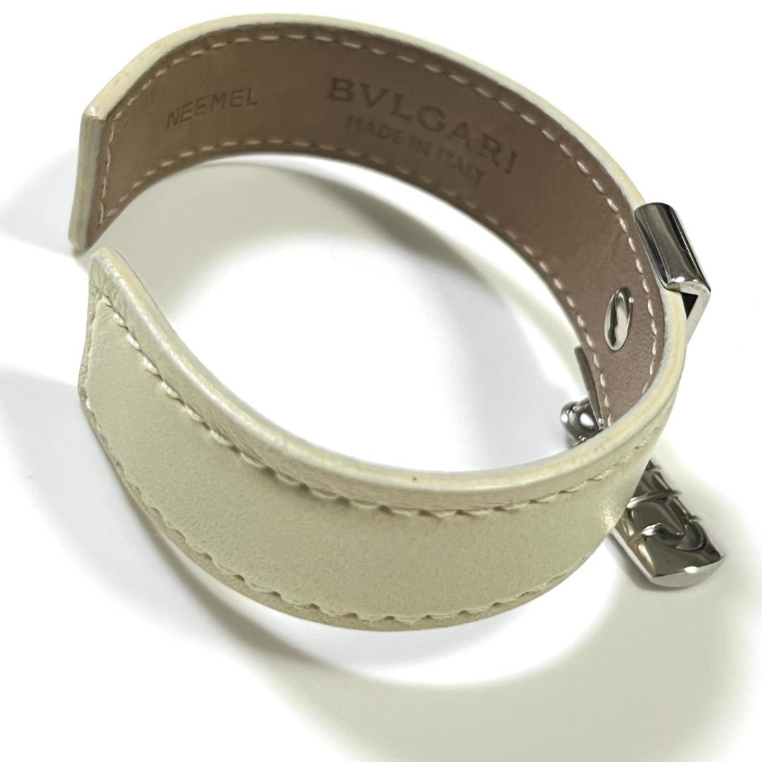《美品》BVLGARI ブルガリ　パレンテシ バングル レザー ブレスレット