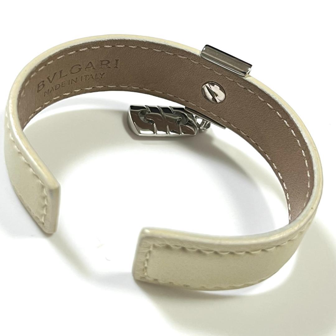 《美品》BVLGARI ブルガリ　パレンテシ バングル レザー ブレスレット