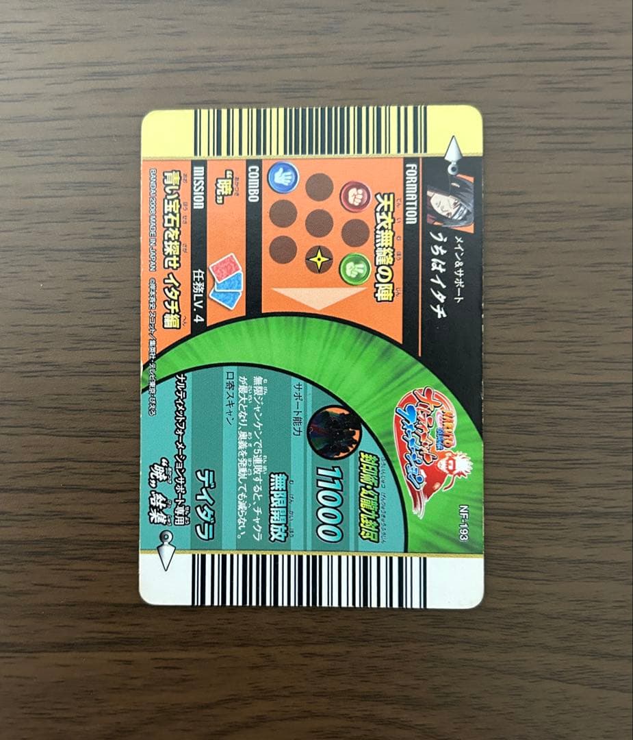 NARUTO ナルト ナルティメットフォーメーション　暁　うちはイタチ ホロ