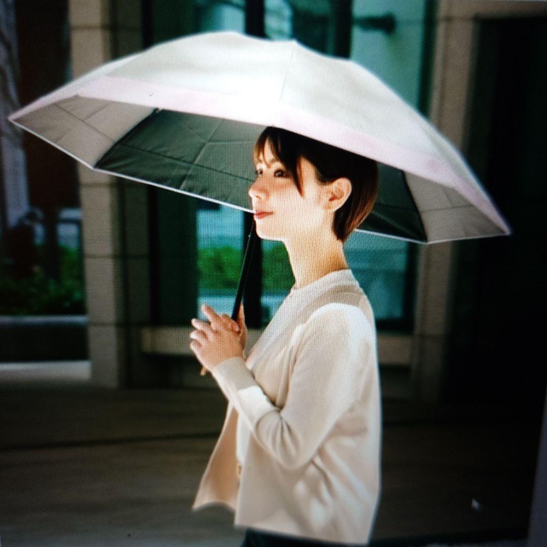 箱あり新品未使用　芦屋ロサブラン　折り畳み日傘 ライトグレーベージュ