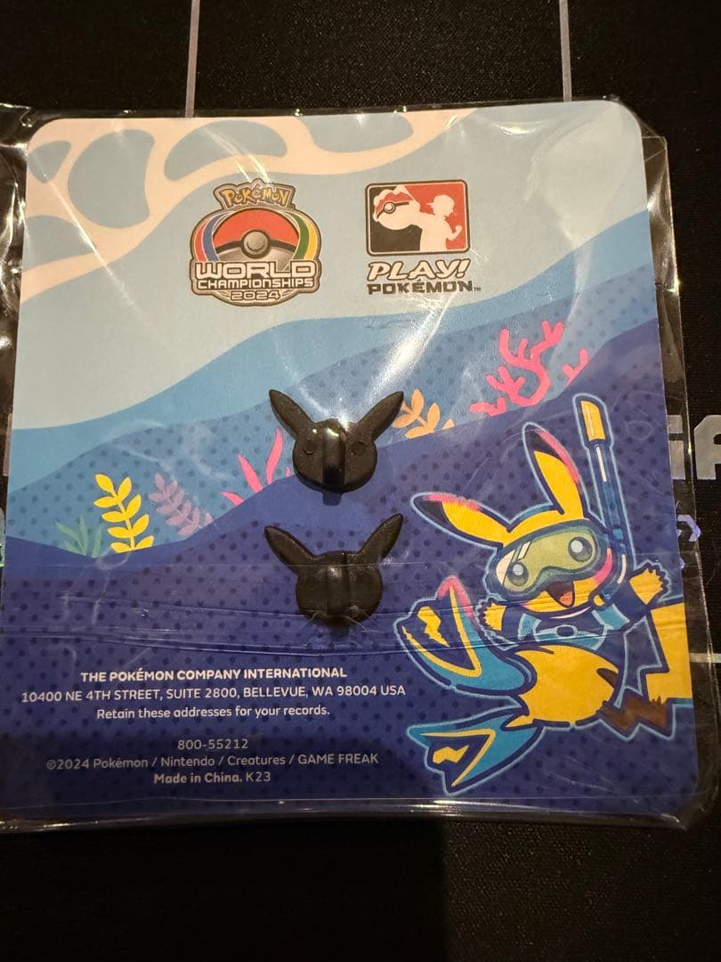 ポケモン　WCS 2024 ホノルル　選手限定　ウェルカムキット　ピンバッジ