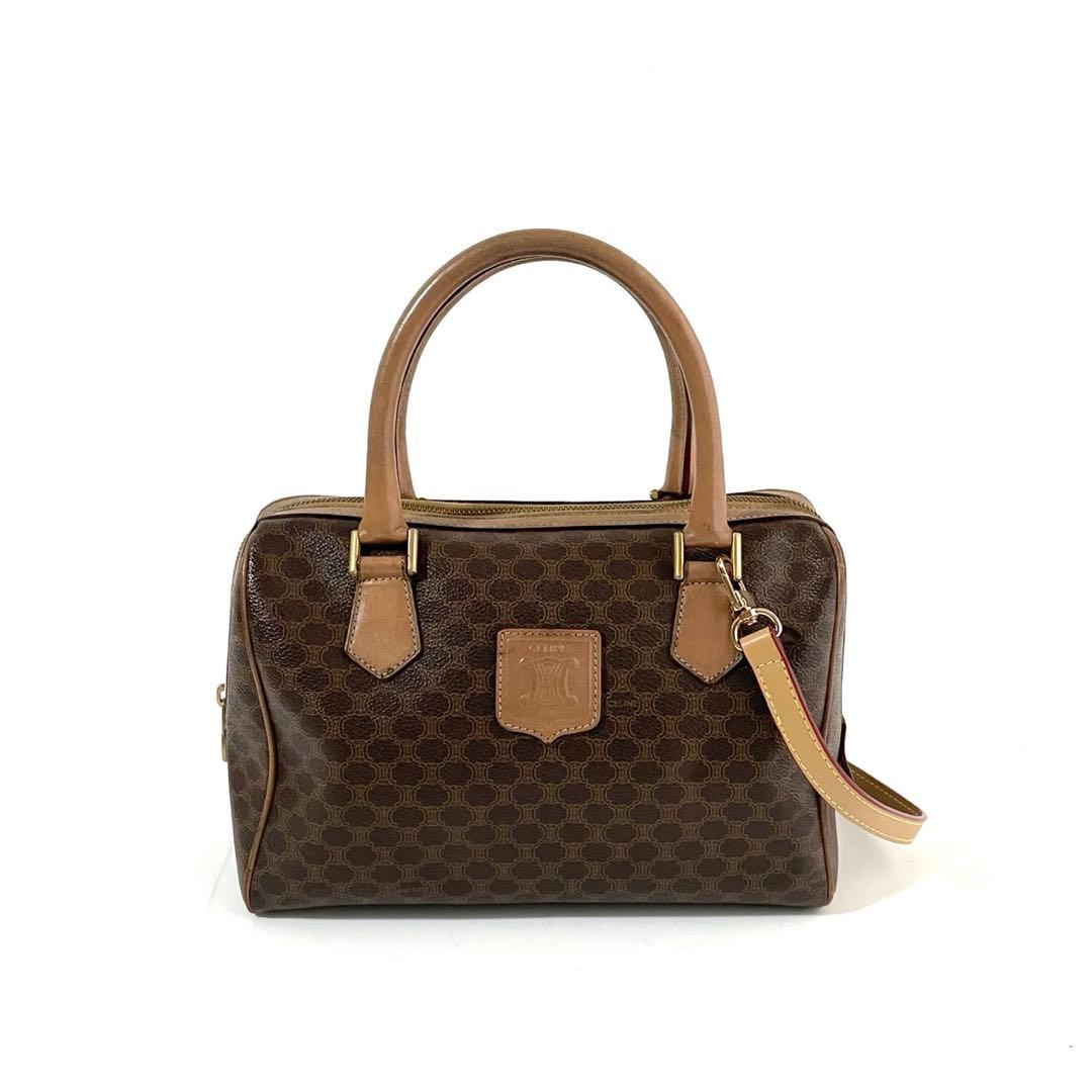 【良品】セリーヌ 2way ハンドバッグ トリオンフ マカダム