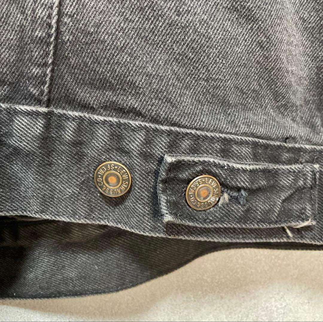 古着 90s リーバイス 70598 ブラックデニムジャケット デカパッチ