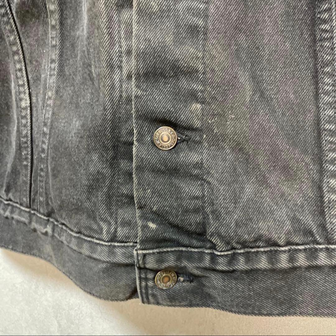 古着 90s リーバイス 70598 ブラックデニムジャケット デカパッチ