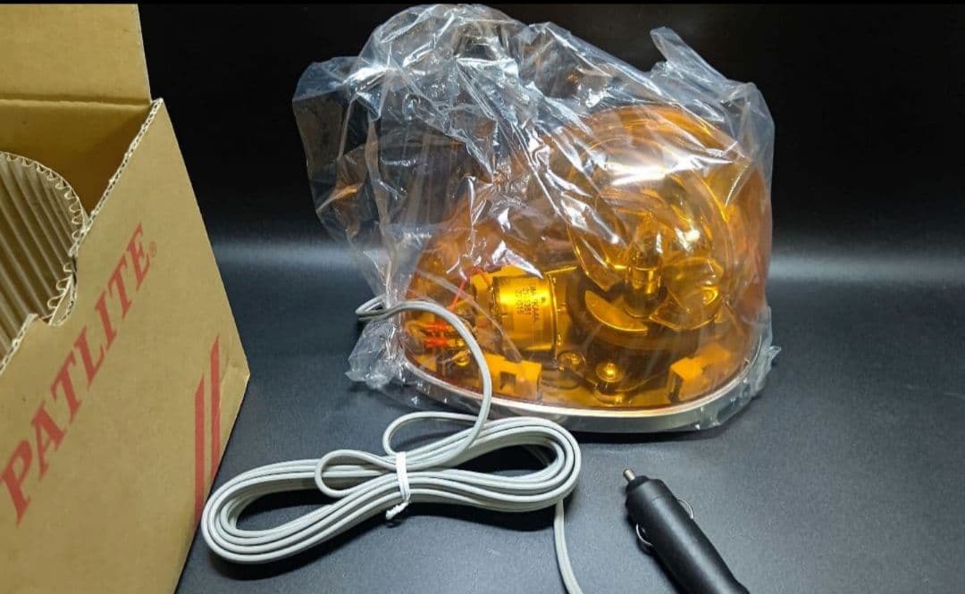 パトライト 流線型回転灯 HKFM-102-Y DC24V 黄色