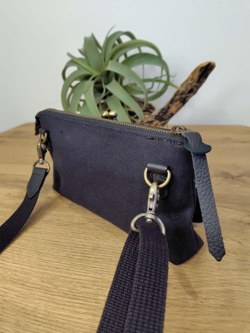 【専用】/forest tileフォレストタイル　ネイビー/がま口お財布ポ