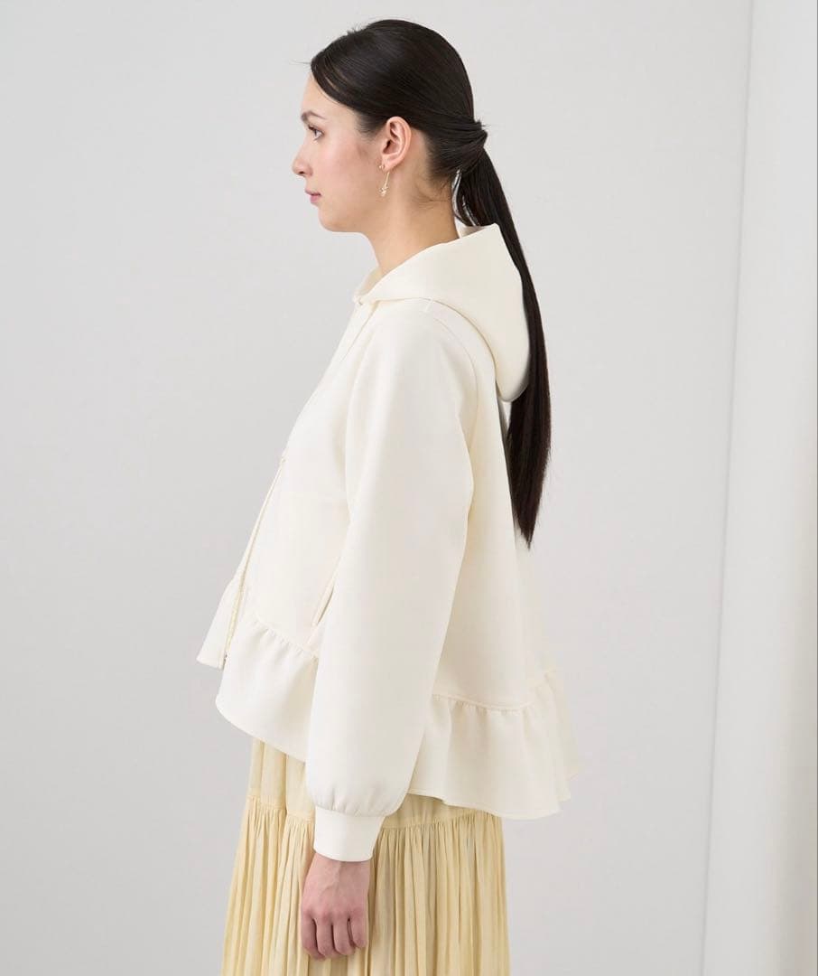 m*9様 アナイ　ダブル　ジャージーパーカー　フリルパーカー