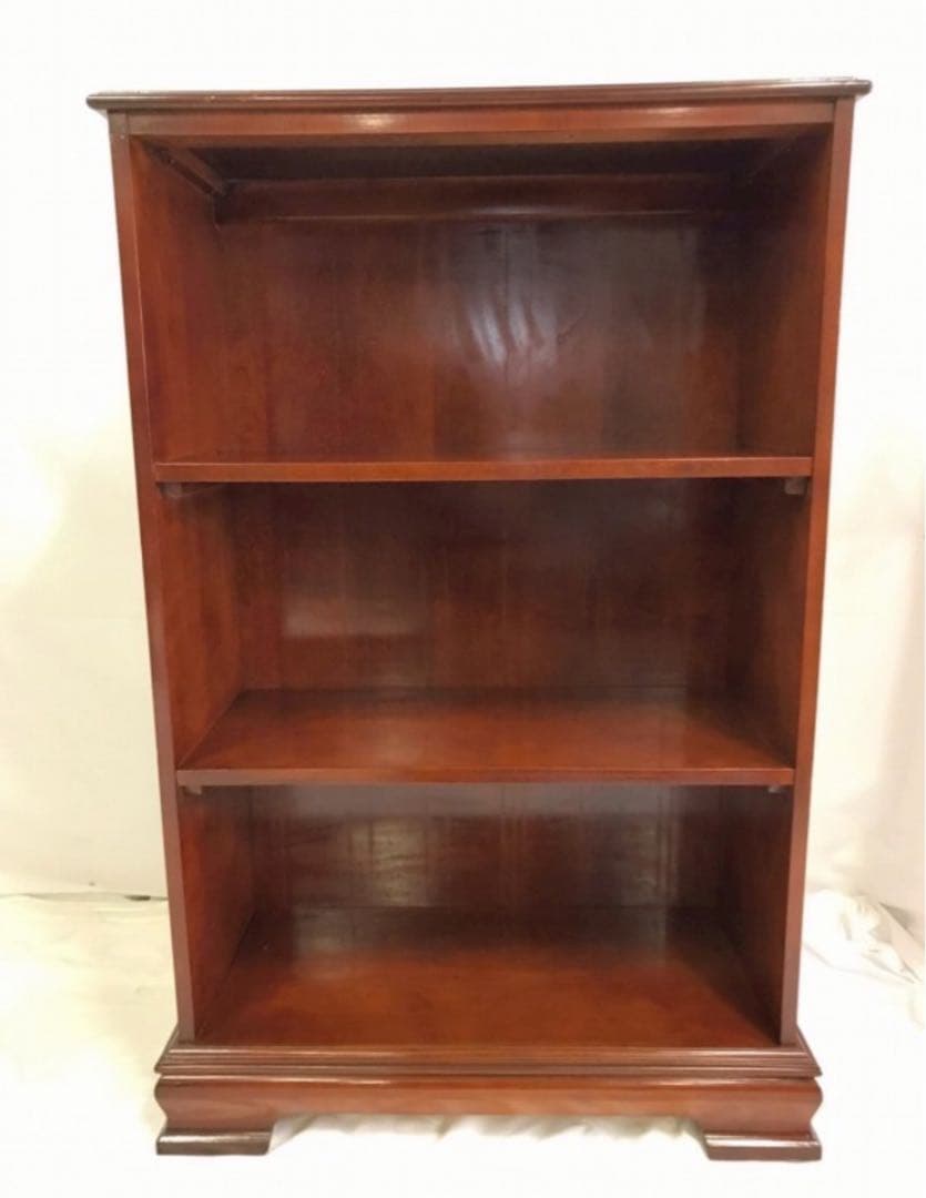 木製ブックケース 本棚　3段　ブックシェルフ　W76×H114.5×D36cm