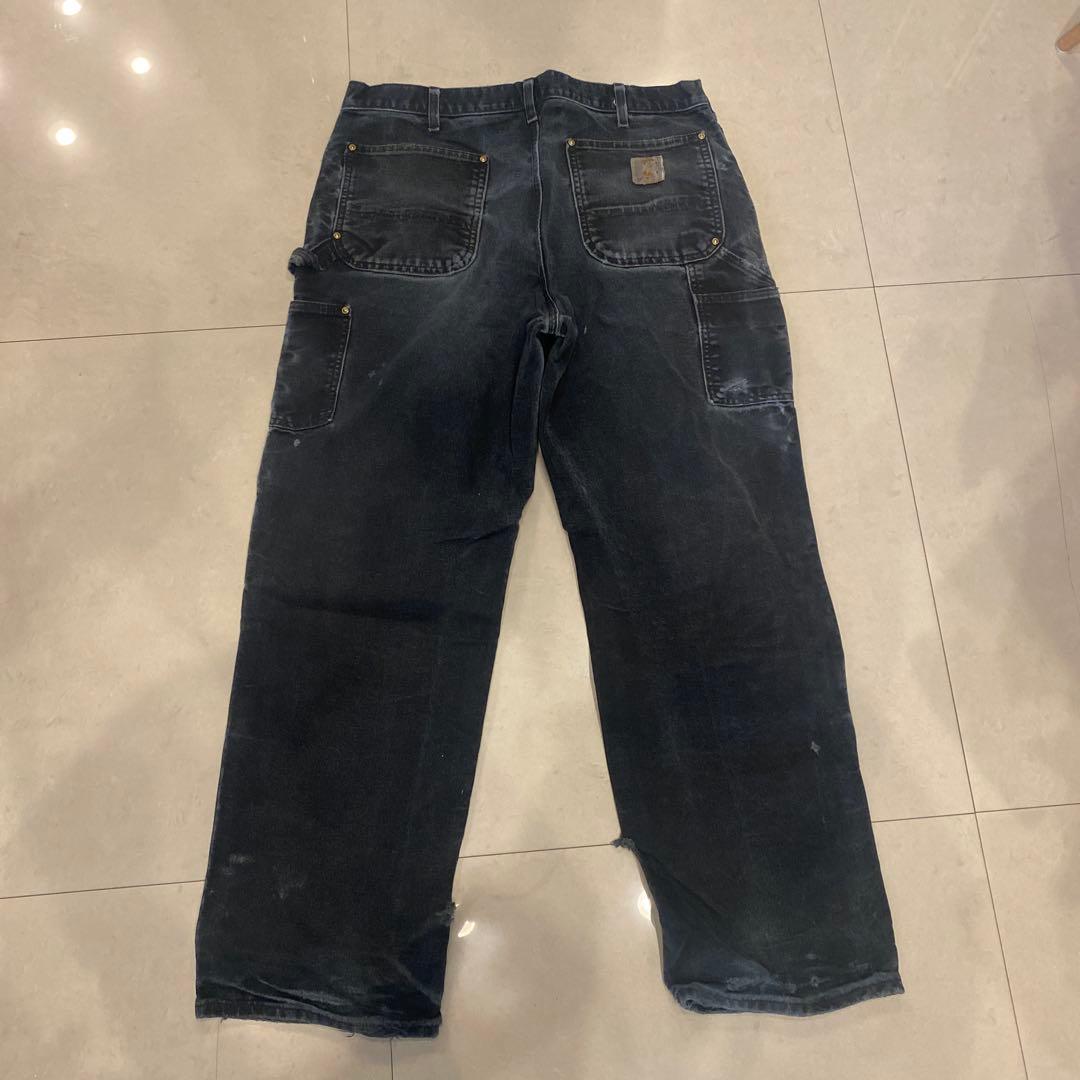 雰囲気抜群 carhartt USA製 ダブルニーペインターパンツ ボロboro