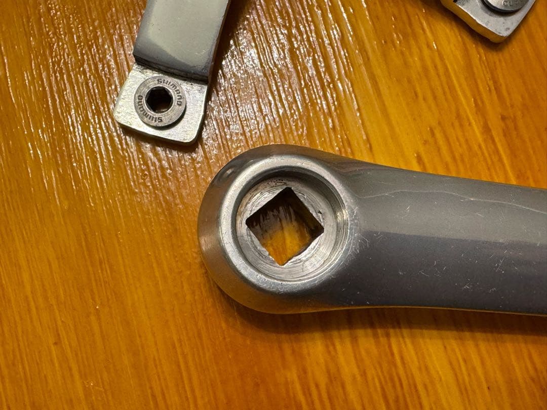 中古DURA-ACEピスト用クランクFC-7600 167.5mmNJS刻印あり