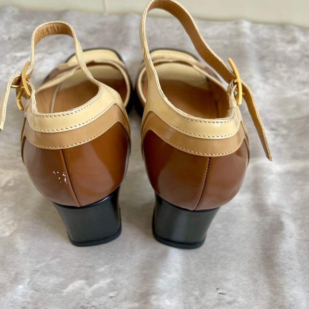 エルメス アンサン サンダル ヒール マルチカラー 36サイズ