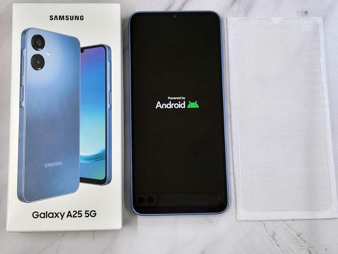 美品★Samsung Galaxy A25 5G SCG33 ブルー AU/UQ