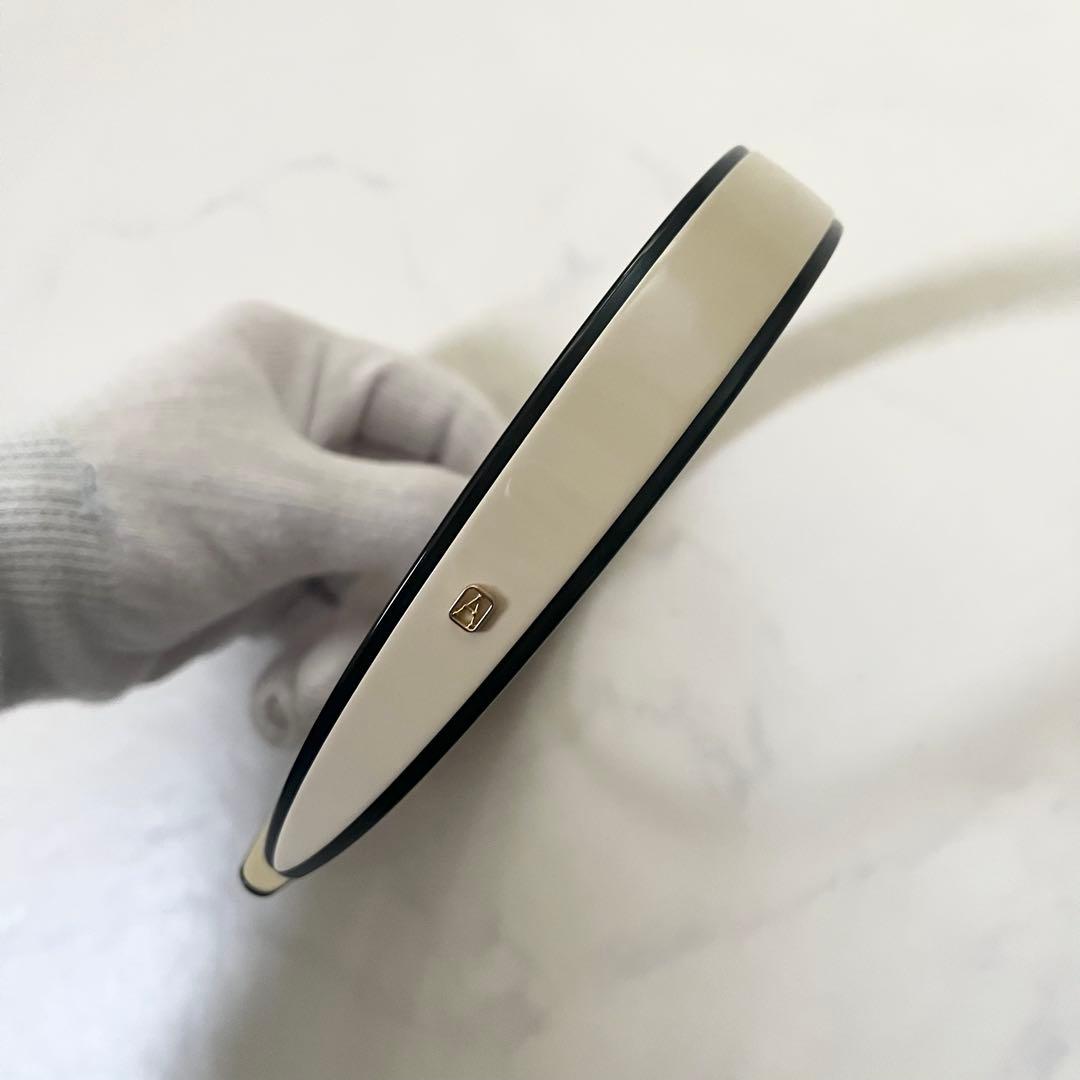 美品　アレクサンドル ドゥ パリ　カチューシャ　LISERAI ベージュ×黒