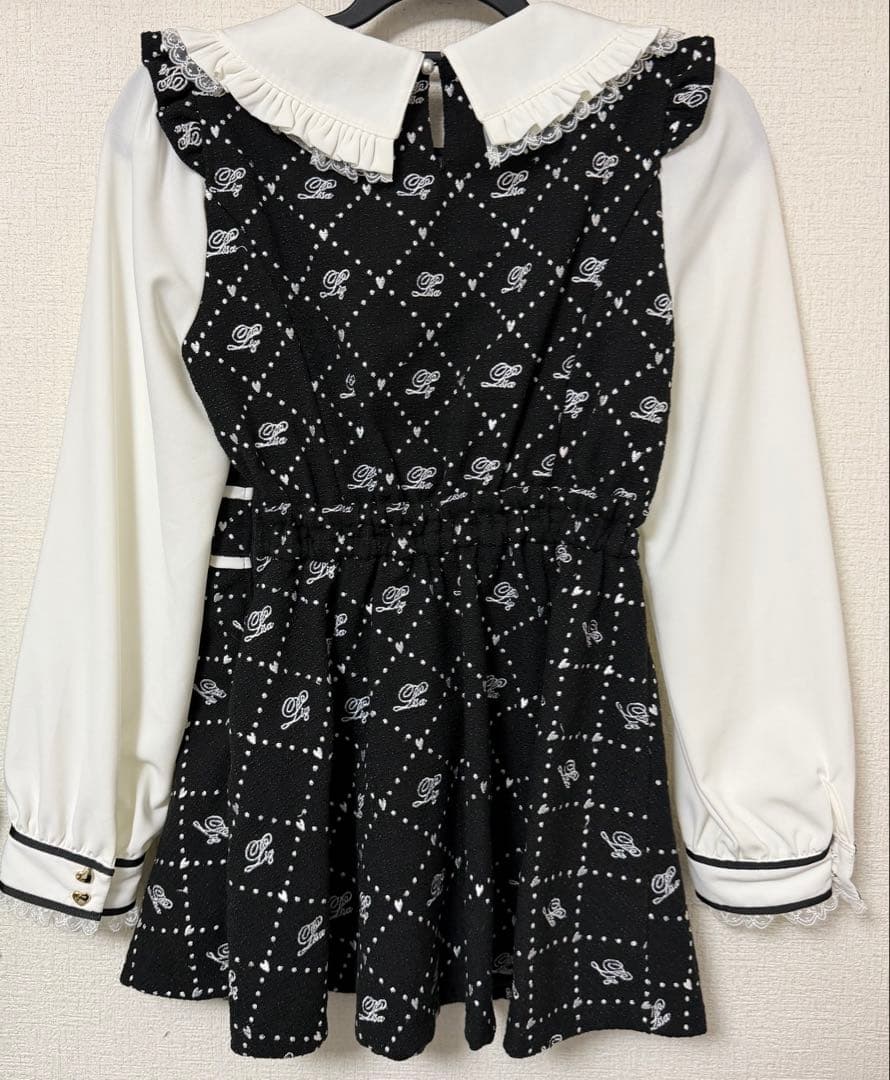 リズリサ LIZLISA モノグラムリボンツイードセットアップ