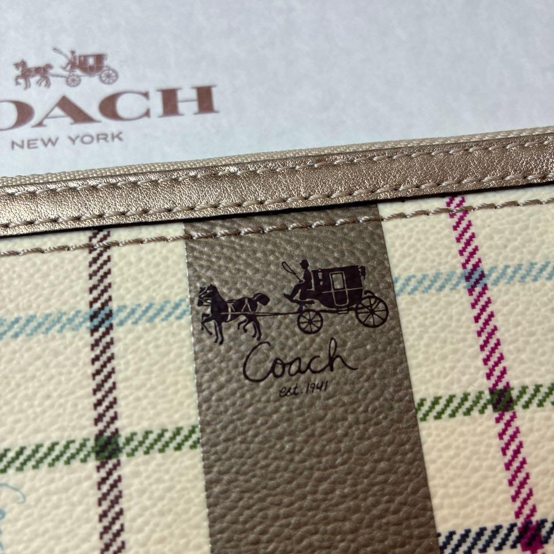 マッシーさま専用☆新品レア☆COACH☆ホースアンドキャリッジラウンドファスナー
