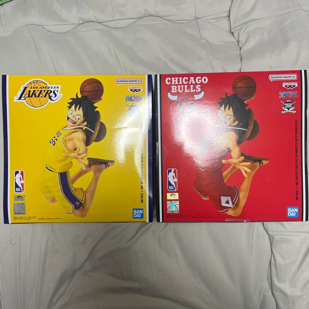 ワンピース × NBA ルフィ フィギュア 2種セット　ベースショップ